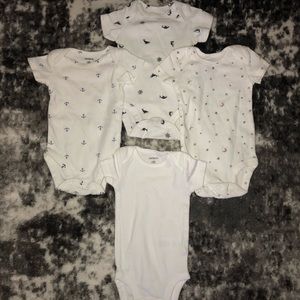 Carters White Bodysuit Bundle
